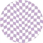 Abstract Chequerboard Design Circular Rug tag1
