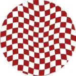 Abstract Chequerboard Design Circular Rug tag1
