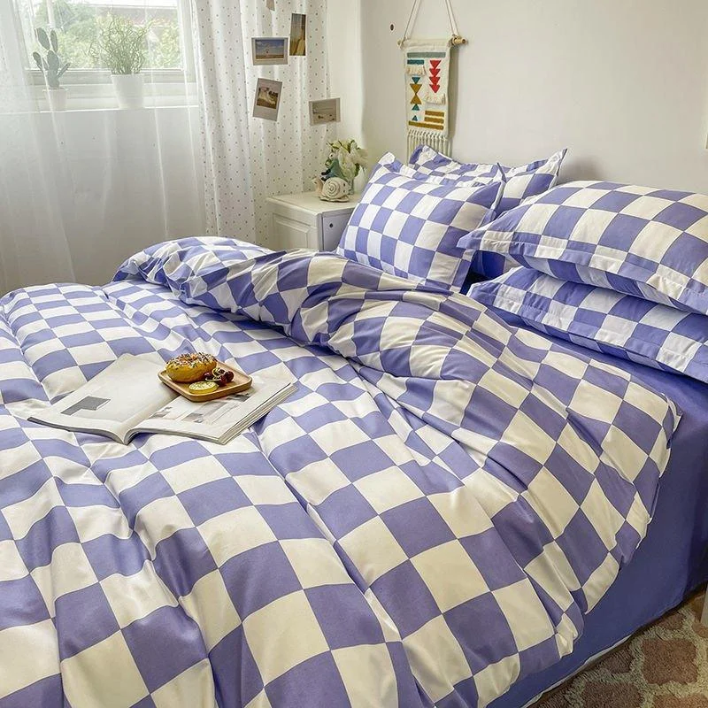 Abstract Chequerboard Single Bedding Set -  - #tag1#