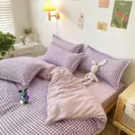 Abstract Chequerboard Single Bedding Set tag1