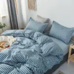 Abstract Chequerboard Single Bedding Set tag1