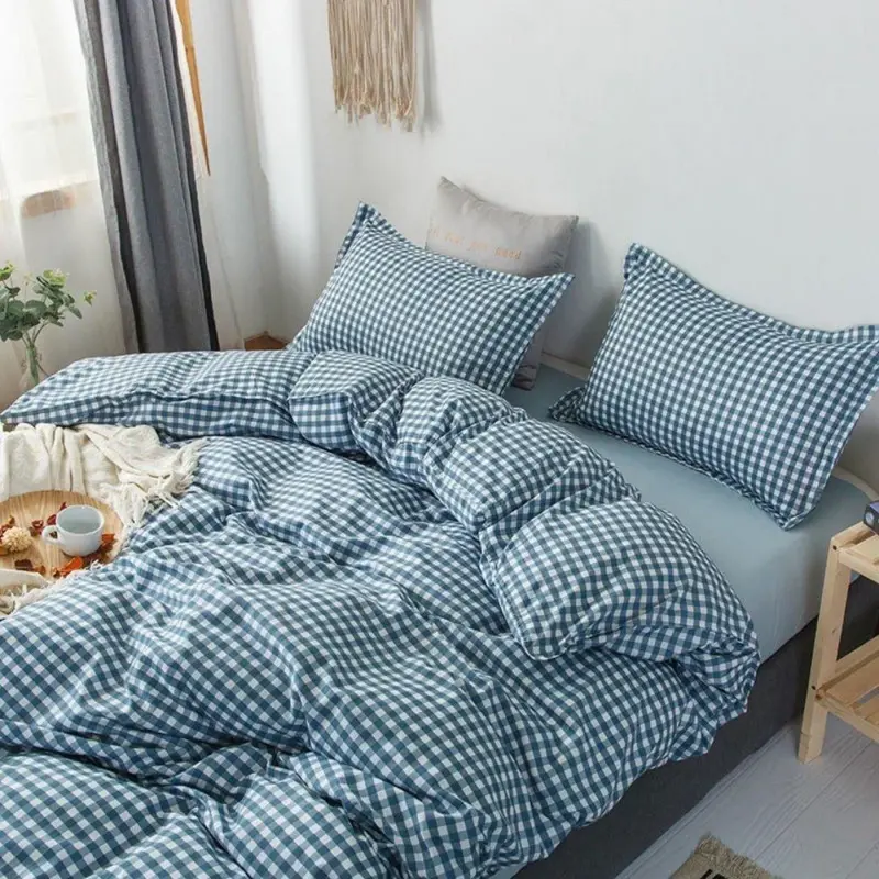 Abstract Chequerboard Single Bedding Set tag1