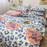 Abstract Chequerboard Single Bedding Set tag1