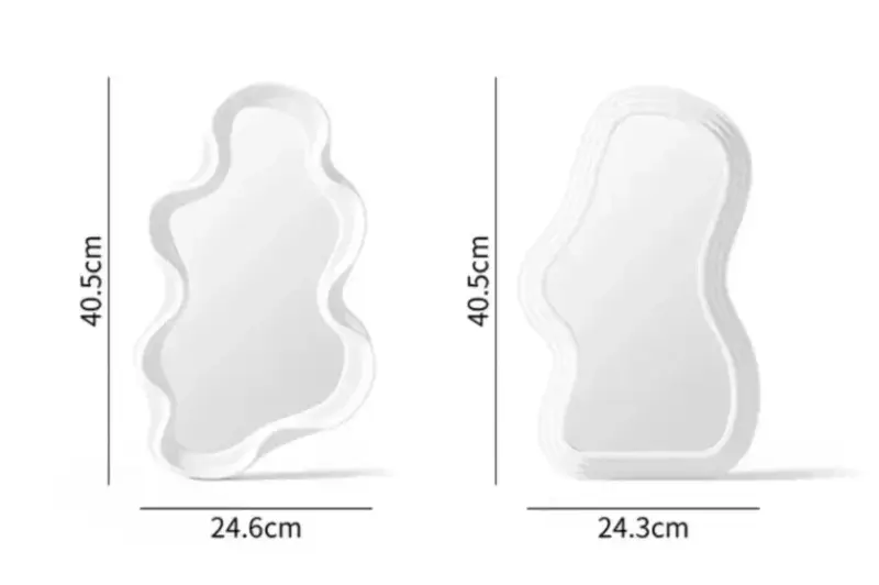Abstract Cloud Shape Makeup Mirror tag1