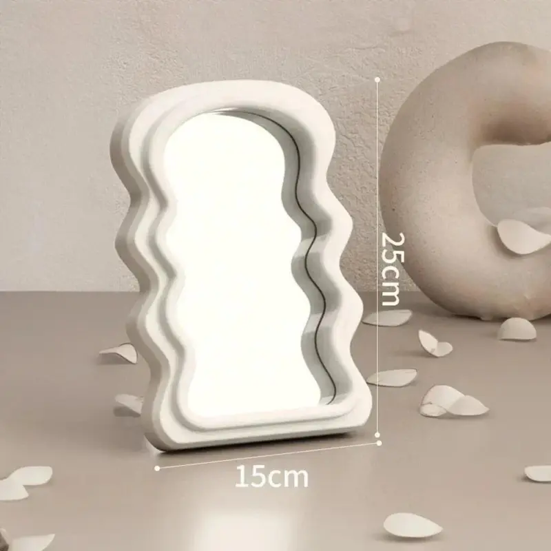Abstract Cloud Shape Makeup Mirror tag1