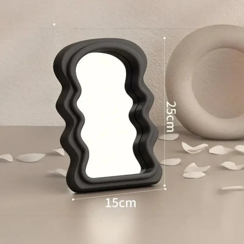 Abstract Cloud Shape Makeup Mirror tag1
