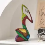 Abstract Colorful Woman Statue tag1