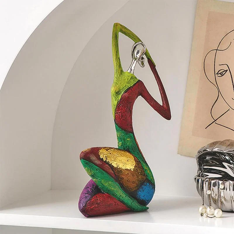 Abstract Colorful Woman Statue -  - #tag1#