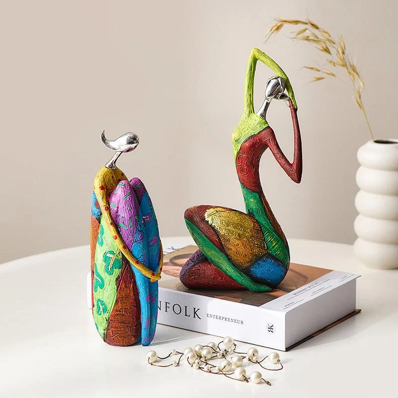 Abstract Colorful Woman Statue -  - #tag1#