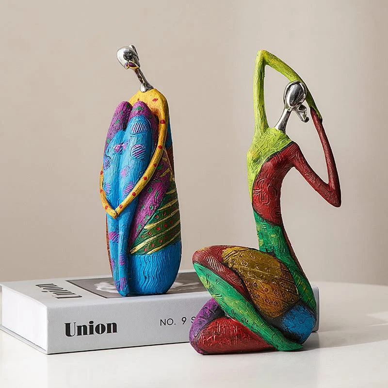 Abstract Colorful Woman Statue -  - #tag1#