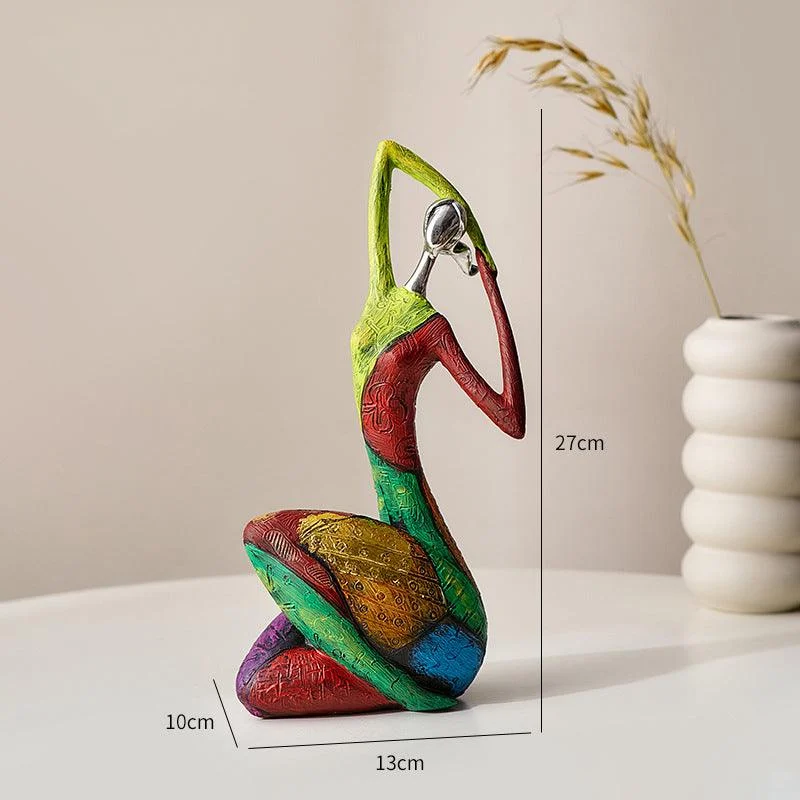 Abstract Colorful Woman Statue -  - #tag1#