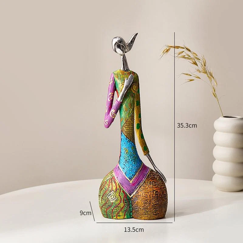 Abstract Colorful Woman Statue -  - #tag1#
