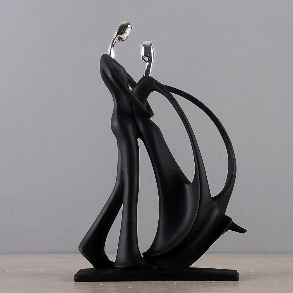 Abstract Dancing Couple Sculpture -
