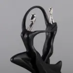 Abstract Dancing Couple Sculpture