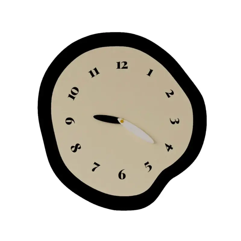 Abstract Design Living Room Wall Clock tag1