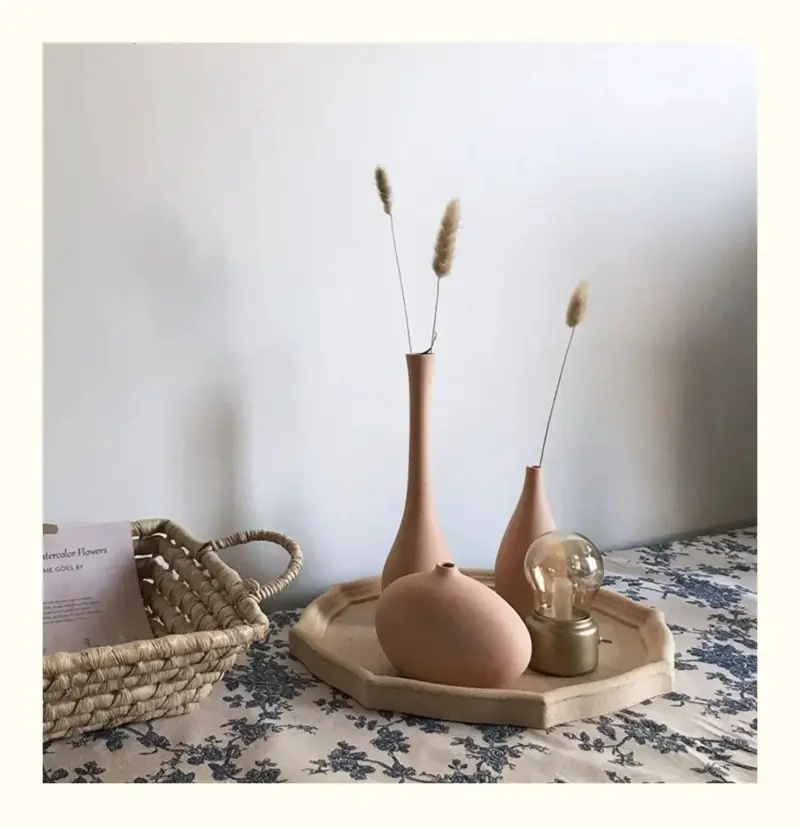 Abstract Elegance Ceramic Vases