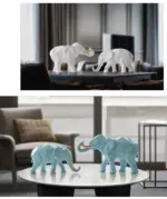 Abstract_Elephant_Figurine_Set_-_-4118347 Abstract Elephant Figurine Set