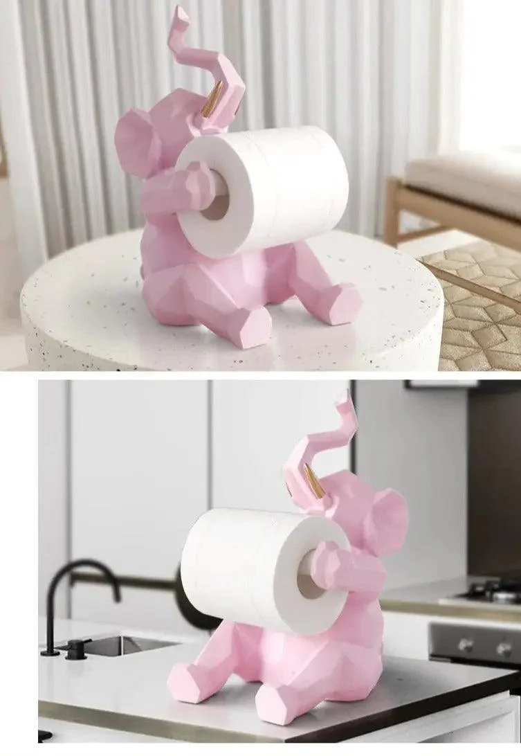 Abstract Elephant Tissue Holder -