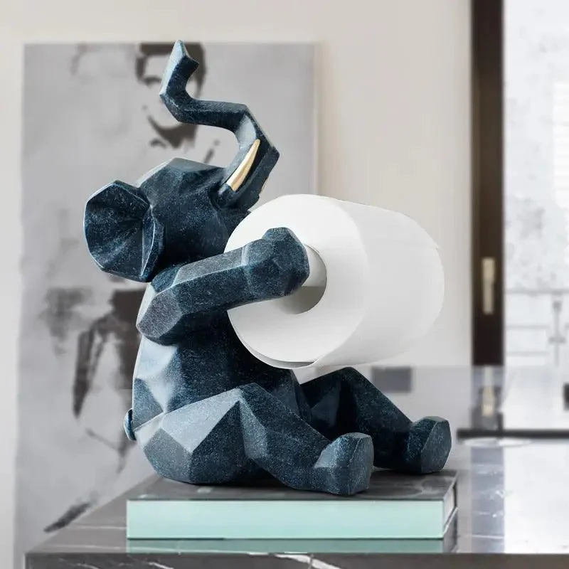 Abstract Elephant Tissue Holder -