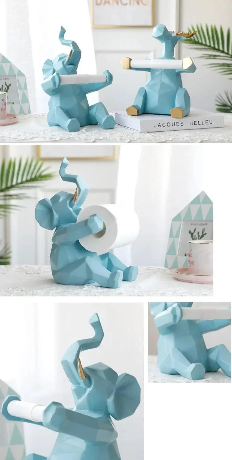 Abstract Elephant Tissue Holder -