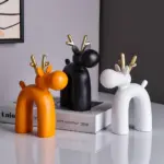 Abstract Elk Cat Ornaments tag1