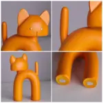 Abstract Elk Cat Ornaments tag1