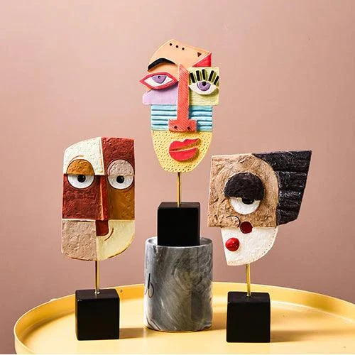 Abstract Face Art Sculpture - - #tag1#