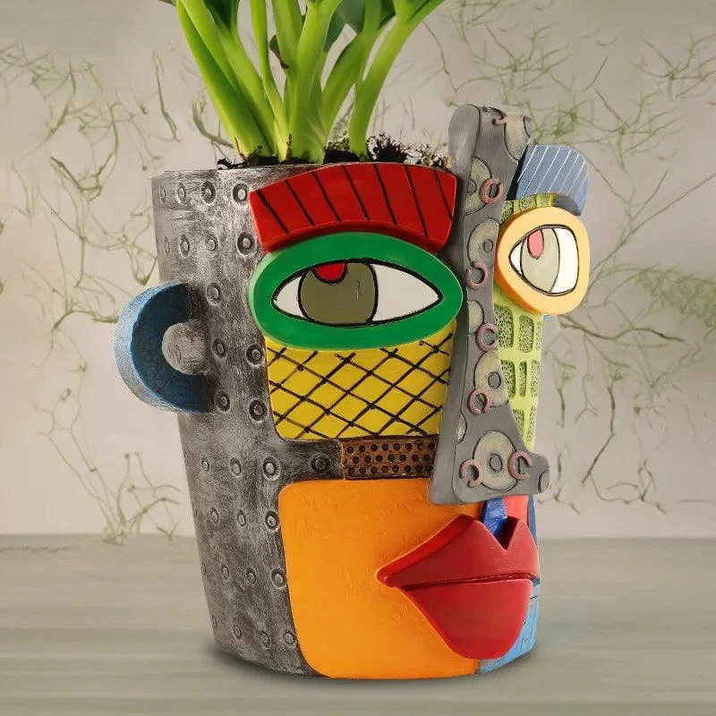 Abstract Face Pot -  - #tag1#