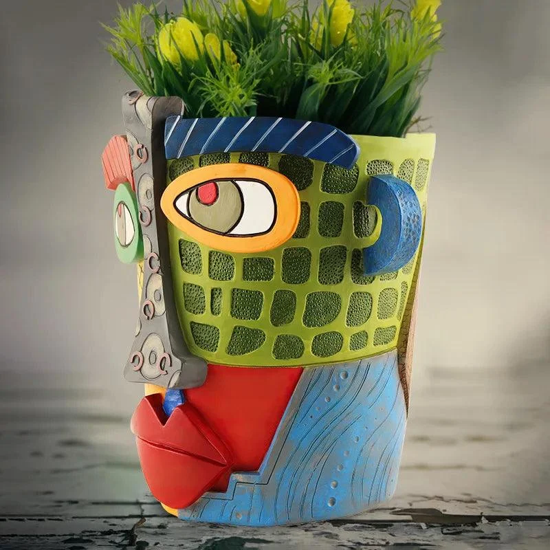 Abstract Face Pot -  - #tag1#