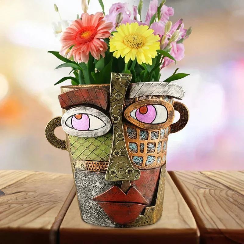 Abstract Face Pot -  - #tag1#