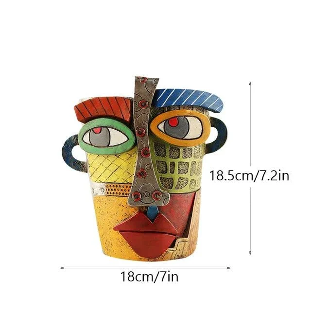 Abstract Face Pot -  - #tag1#