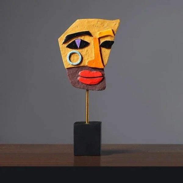 Abstract Face Sculpture -