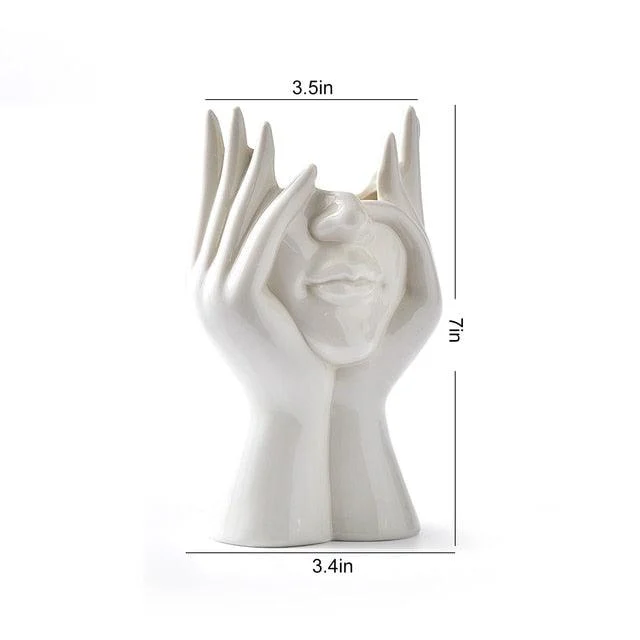 Abstract Facial Expression Vase -  - #tag1#