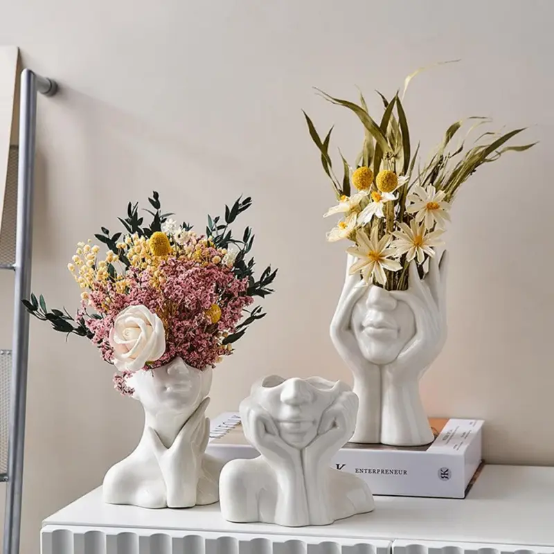 Abstract Facial Expression Vase tag1