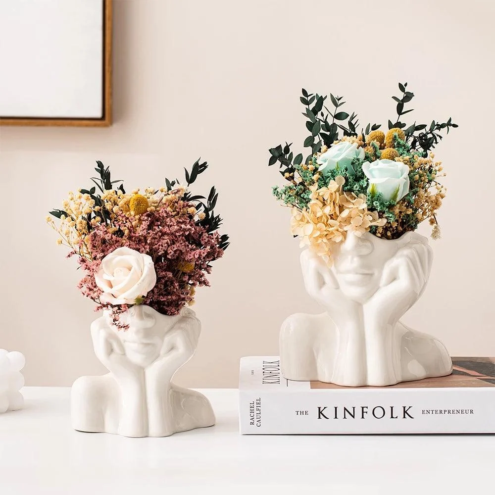 Abstract Facial Expression Vase -  - #tag1#