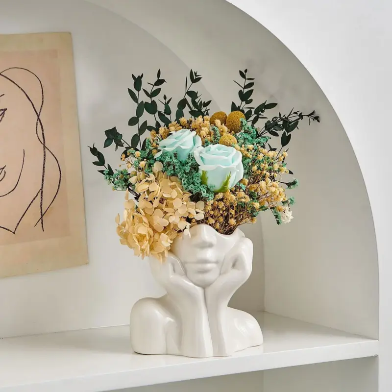 Abstract Facial Expression Vase tag1