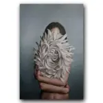 Abstract Flower Avatar Girl Canvas Painting Wall Painting Print Poster Wall Art Bedroom Living Room Modern Home Decoration tag1
