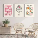 Abstract Flower Wall Canvas Art