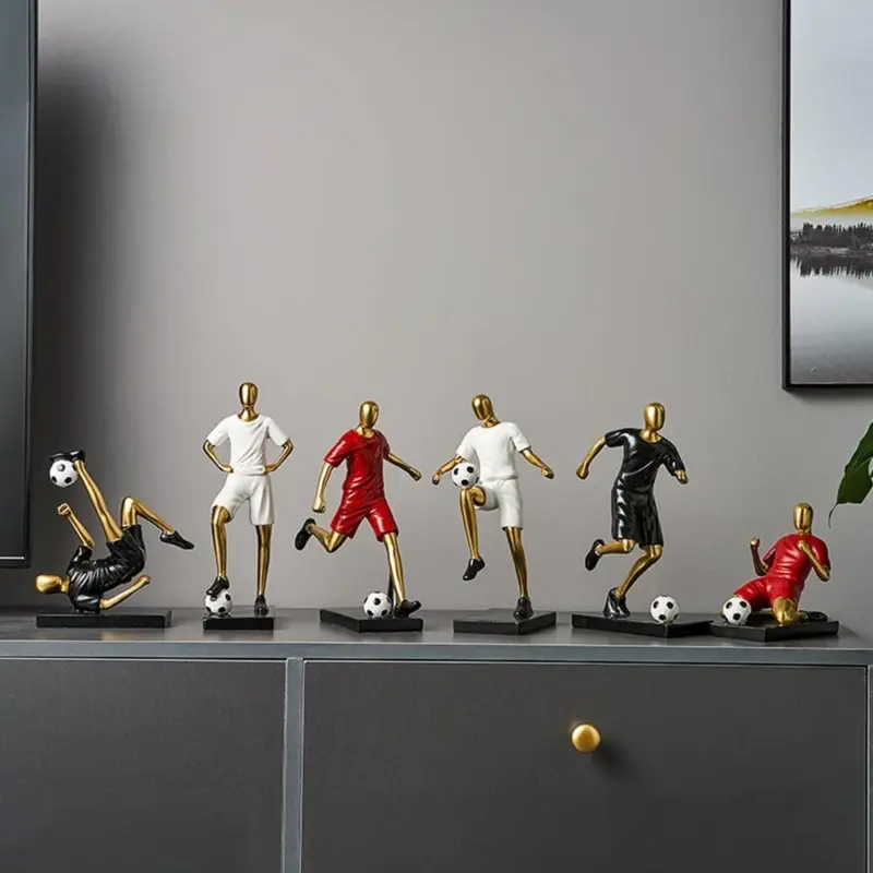 Abstract Football Player Figurine tag1