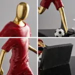 Abstract Football Player Figurine tag1