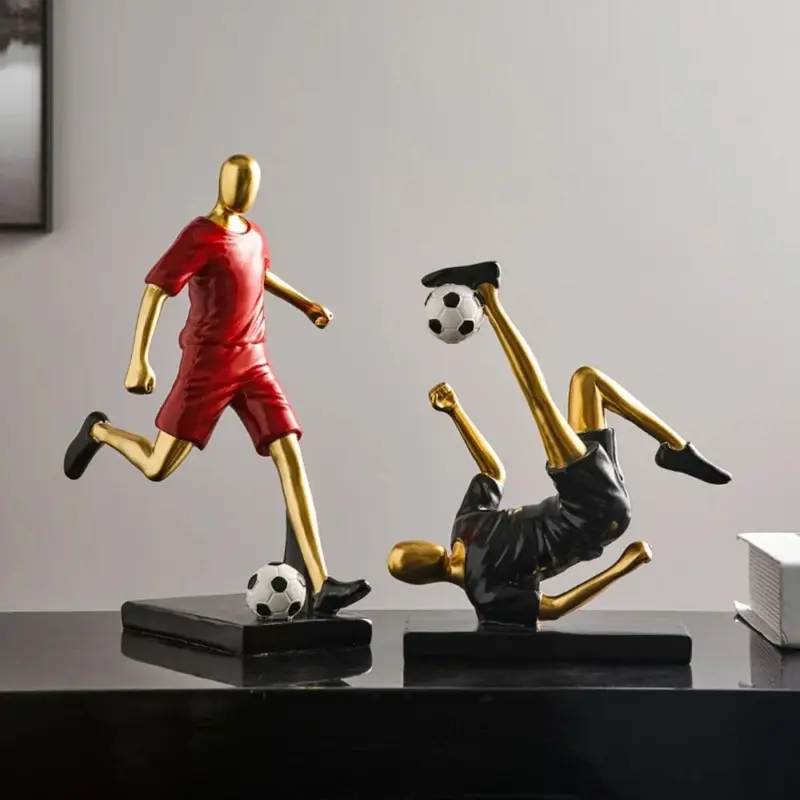 Abstract Football Player Figurine tag1