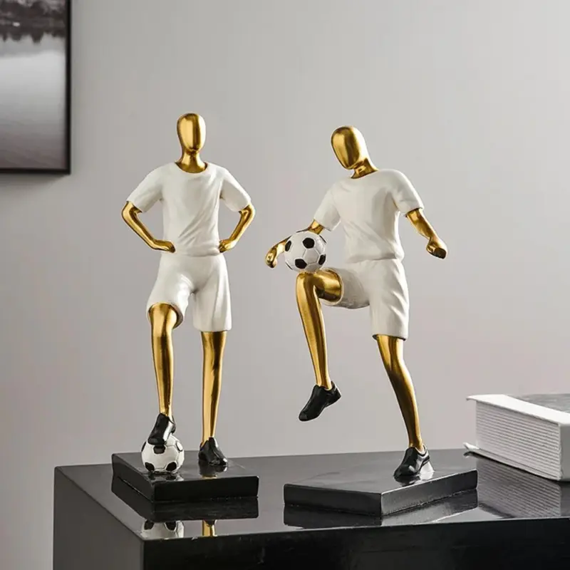 Abstract Football Player Figurine tag1