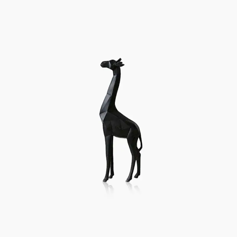 Abstract Geometric Giraffe Statue