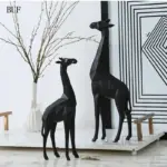 Abstract Geometric Giraffe Statue