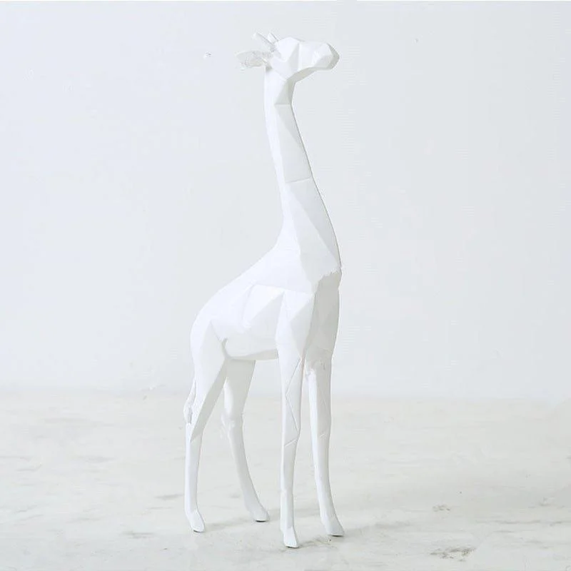 Abstract Geometric  Giraffe Statue -