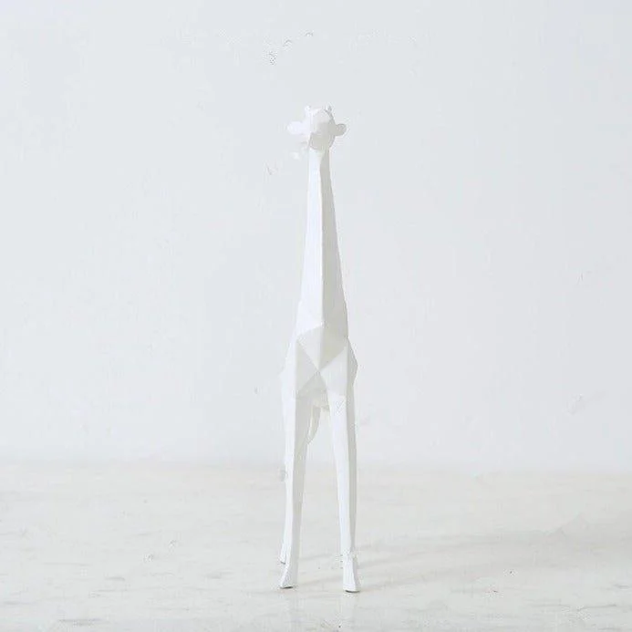 Abstract Geometric  Giraffe Statue -