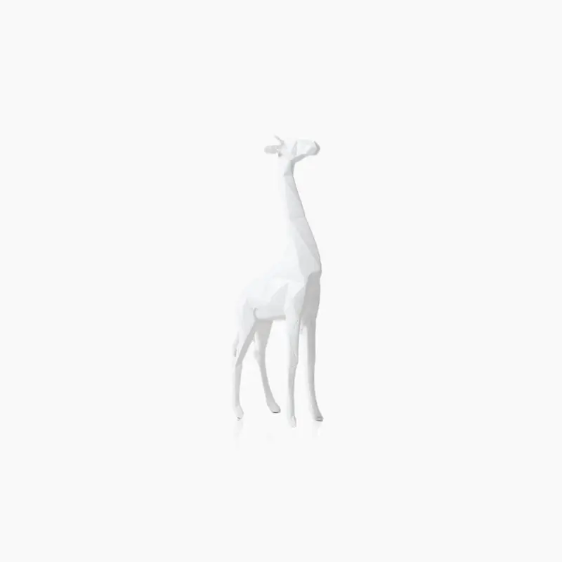 Abstract Geometric Giraffe Statue