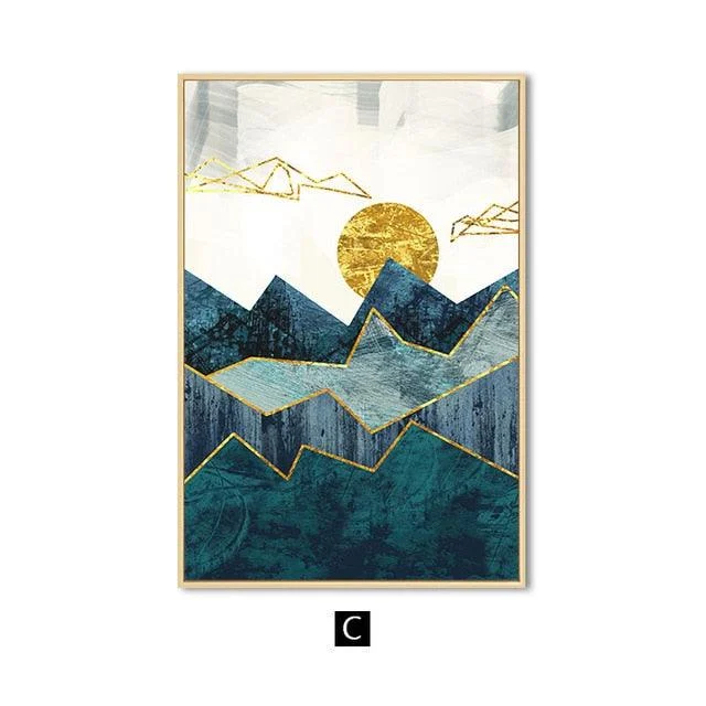 Abstract Geometric Sunrise -  - #tag1#