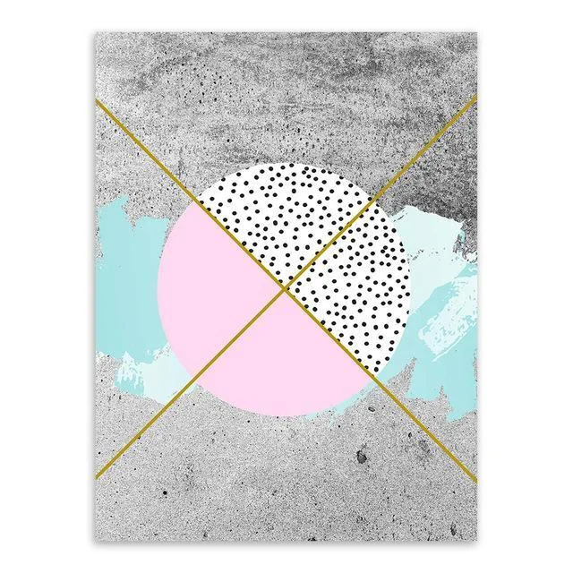 Abstract Geometric Texture Shape Large Canvas Art Poster Print Wall Picture Painting Modern Nordic Living Room Decor -  - #tag1#