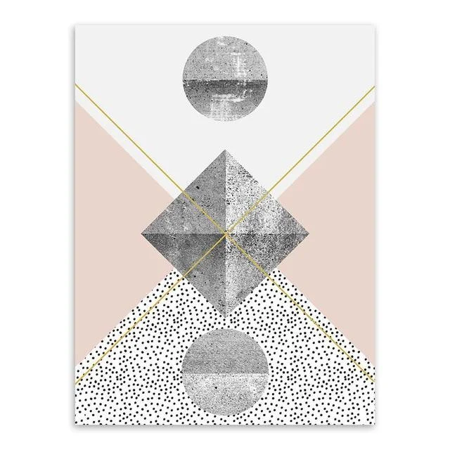 Abstract Geometric Texture Shape Large Canvas Art Poster Print Wall Picture Painting Modern Nordic Living Room Decor -  - #tag1#